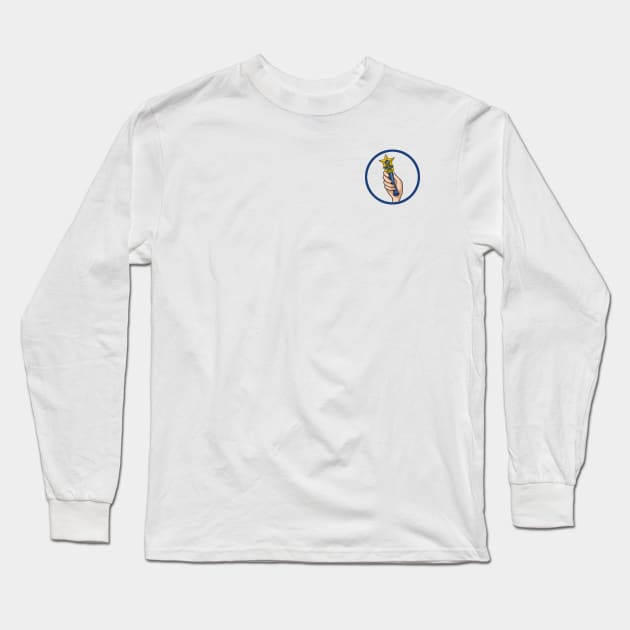 Sailor Mercury Transformation Badge Long Sleeve T-Shirt by Kay Bella Creative